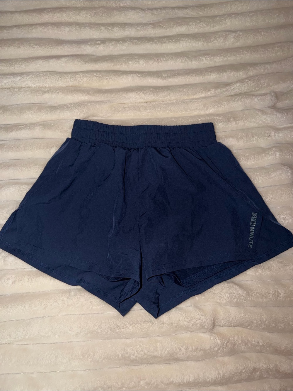 SHEIN Navy Athletic Shorts with Elastic Waist